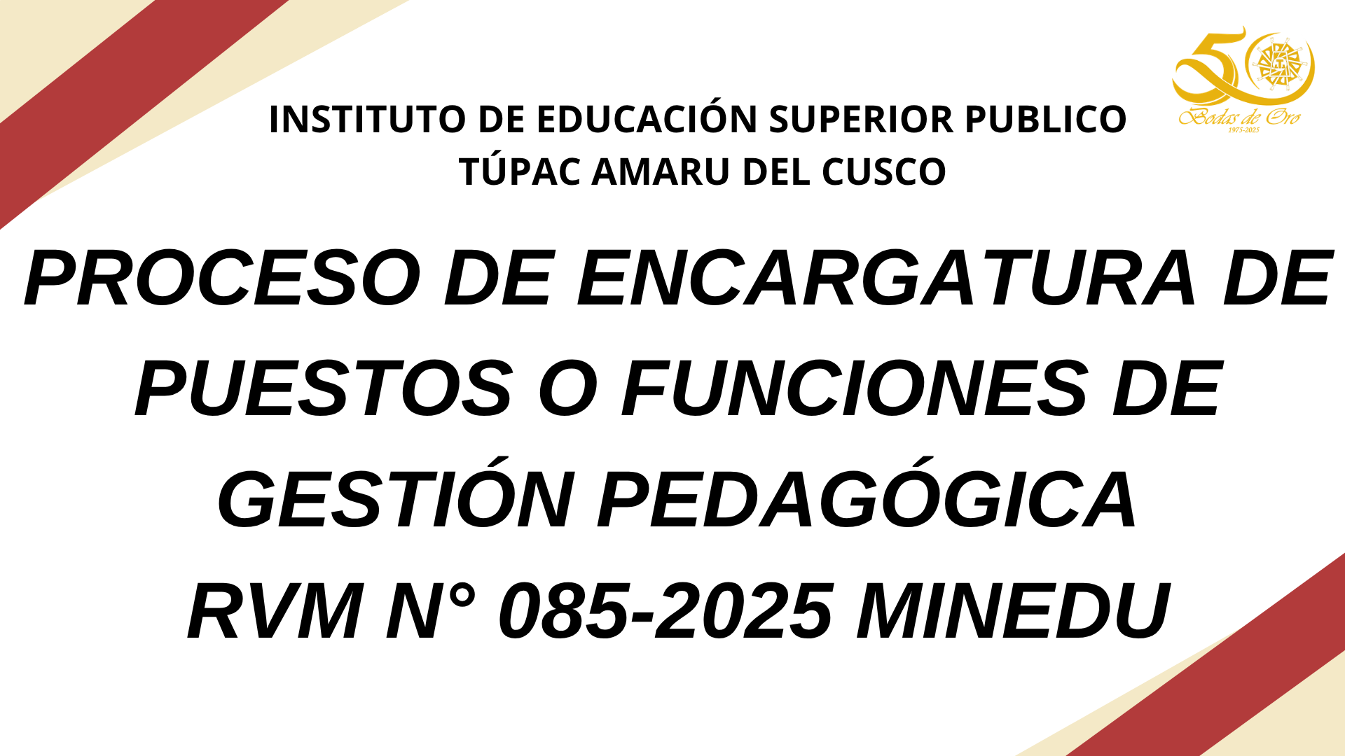 CONVOCATORIA DE GESTORES 2026